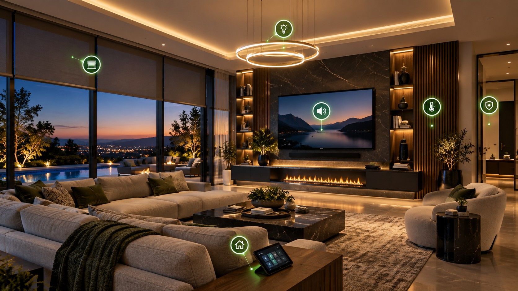 Family Room smart automation space