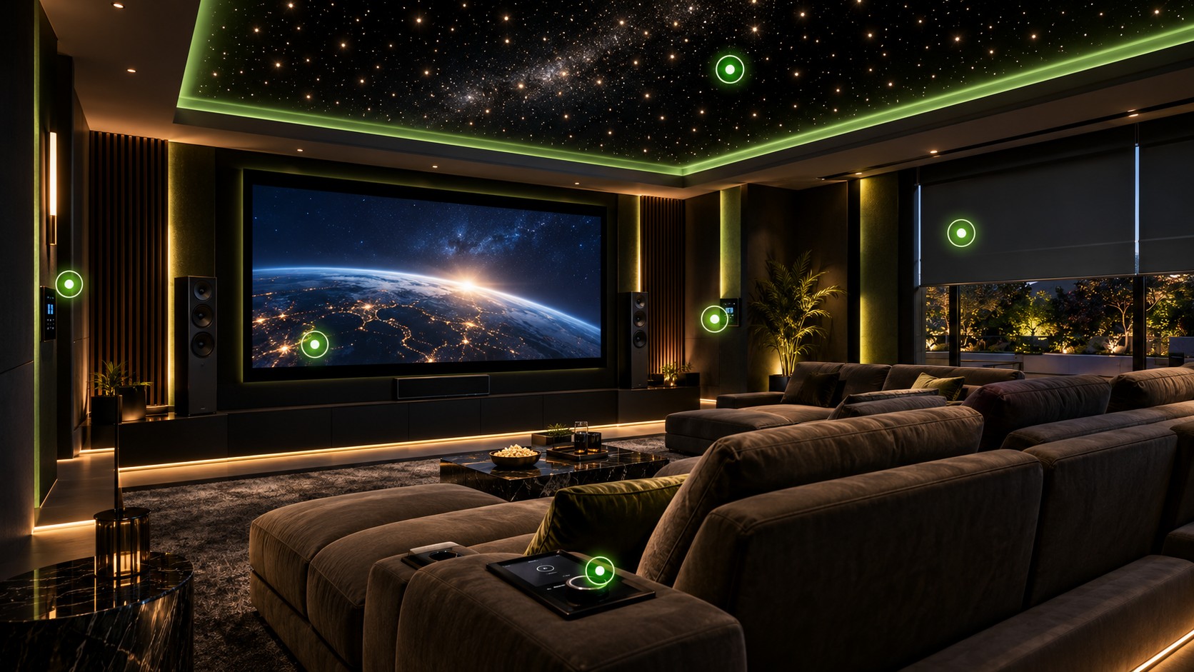 Home Theater smart automation space