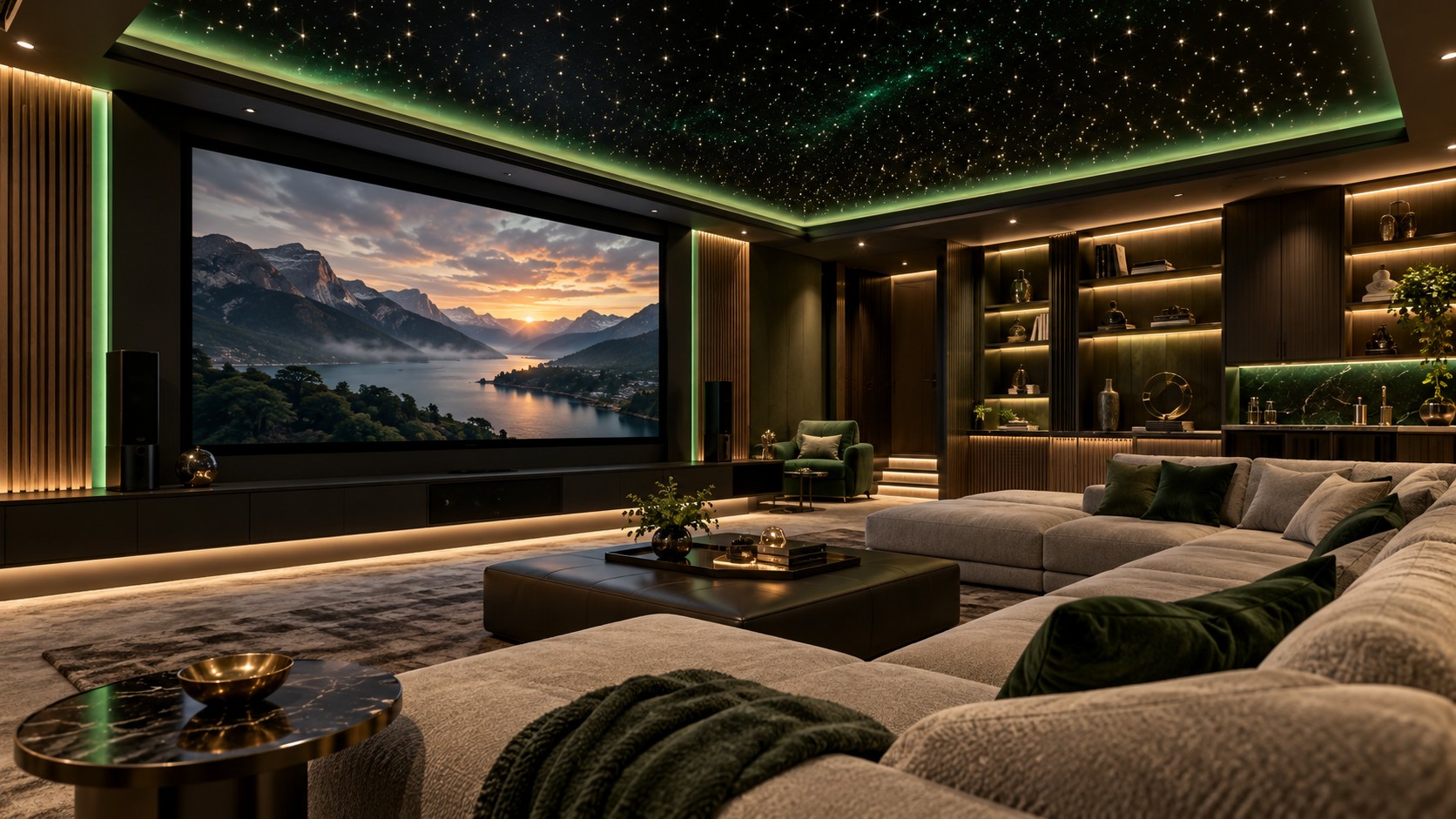 Media Room smart automation space