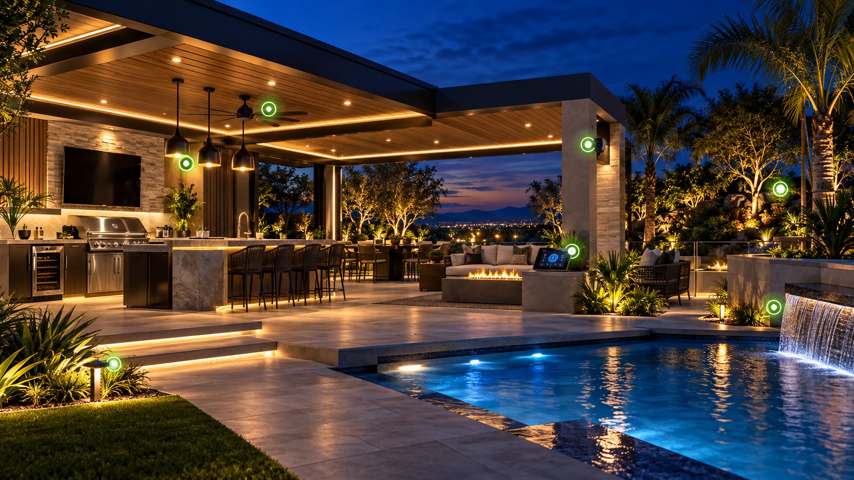 Outdoor Kitchen smart automation space